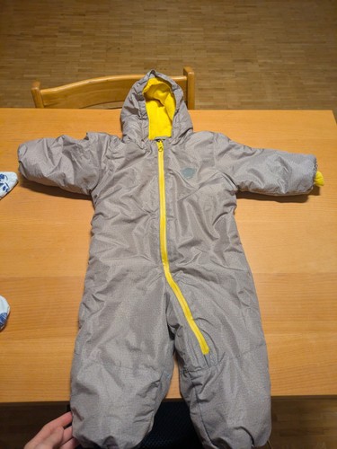 Schneeanzug overall grau gelb - overall,